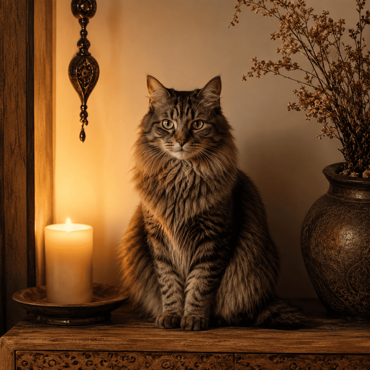 кошка хранит пространство